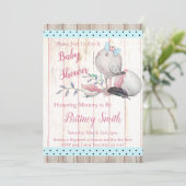 Baby, uitnodiging van Baby shower (Staand voorkant)