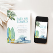 Baby Uitnodiging voor Baby shower aan boord