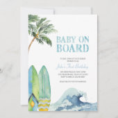 Baby Uitnodiging voor Baby shower aan boord (Voorkant)