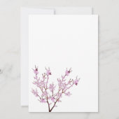 baby-uitnodiging voor douches kaart (Achterkant)