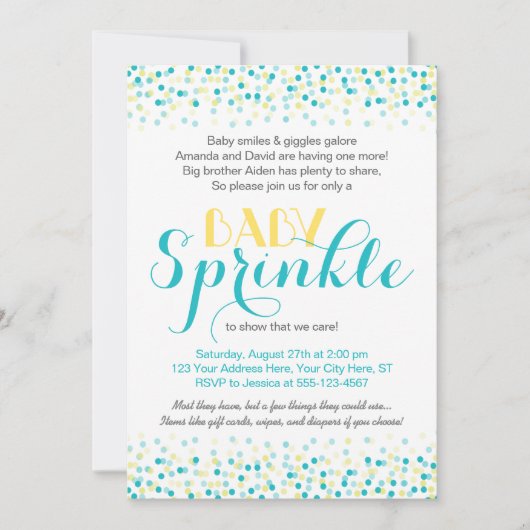 Baby Uitnodiging voor springen ・ Ontwerp van Confe (Voorkant)