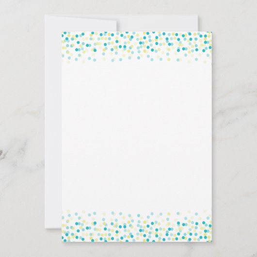 Baby Uitnodiging voor springen ・ Ontwerp van Confe (Achterkant)