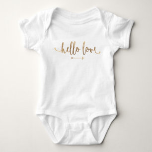 BABY UITSTROMEN ONSIE   Boho Gold Arrow Modern Chi Romper
