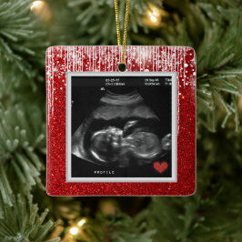 Baby Ultrasound binnenkort beschikbaar Foto Keramisch Ornament