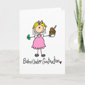 Baby Under Construction Card Kaart (Voorkant)