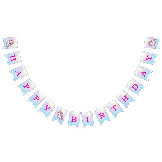 Baby Unicorn Birthday Banners (Alle)