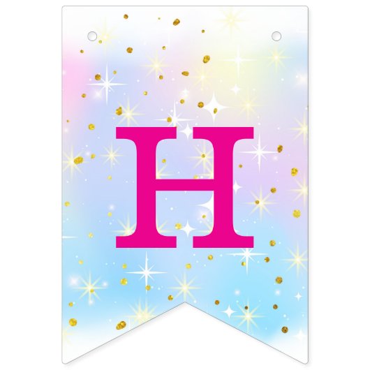 Baby Unicorn Birthday Banners (Tweede vlag)