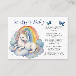 Baby Unicorn Boy Books voor Baby Informatiekaartje