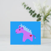 Baby Unicorn Briefkaart (Staand voorkant)