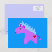 Baby Unicorn Briefkaart (Voorkant / Achterkant)