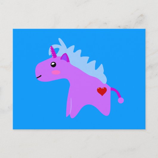 Baby Unicorn Briefkaart (Voorkant)