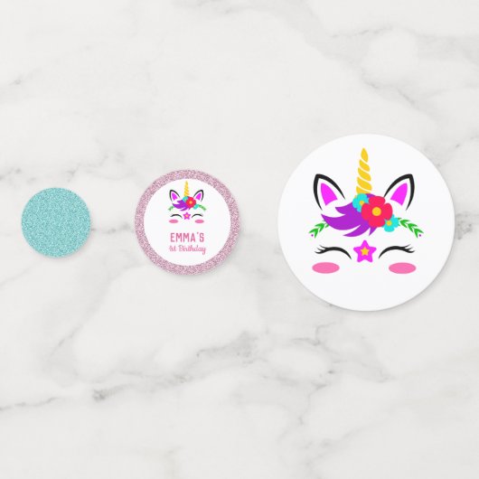 Baby Unicorn Confetti (Achterkanten)