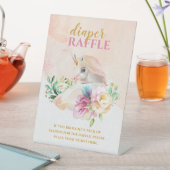  Baby Unicorn Diaper Raffle Entrance Sign Reclamebord Met Voetstuk (Insitu)