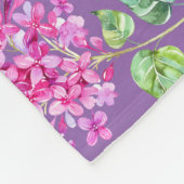 Baby Unicorn die tuintuin speelt Fleece Blanket, B Deken (Hoek)