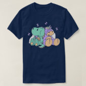 Baby Unicorn & Dinosaur Sleeping Kinder Sleepkledi T-shirt (Design voorkant)