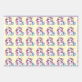 Baby Unicorn gift wrapping paper! Inpakpapier Vel (Voorkant 2)