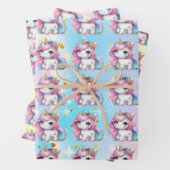 Baby Unicorn gift wrapping paper! Inpakpapier Vel (In situ)
