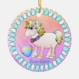 Baby Unicorn Keramisch Ornament