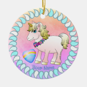 Baby Unicorn Keramisch Ornament