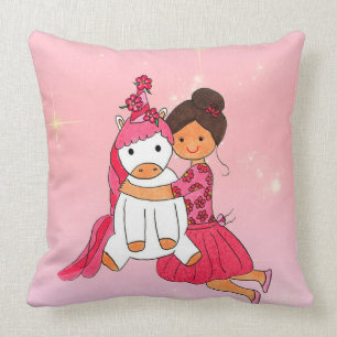 Baby Unicorn Love Pillow Kussen