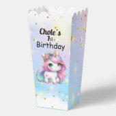 Baby Unicorn Popcorn Boxes Bedankdoosjes (Achterkant)