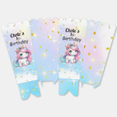 Baby Unicorn Popcorn Boxes Bedankdoosjes (Ongevouwen)