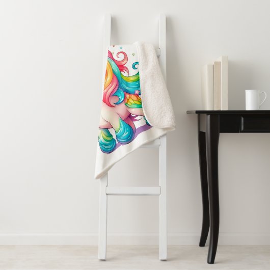 "Baby Unicorn" Sherpa Deken (In situ)