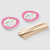 Baby Unicorn, Snoep Stripes Handwaaier (Niet-gemonteerd)