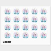 Baby Unicorn Stickers, Ronde Sticker (Vel)
