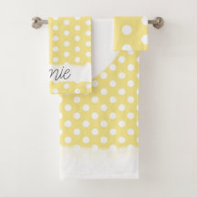 Baby Unisex Polka Dot Pattern Monogram Naam