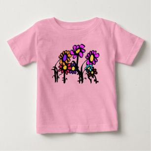 Baby Unisex T-shirt Bloemen