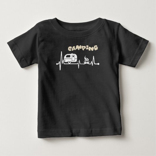 Baby Unisex T-shirt Camping (Voorkant)