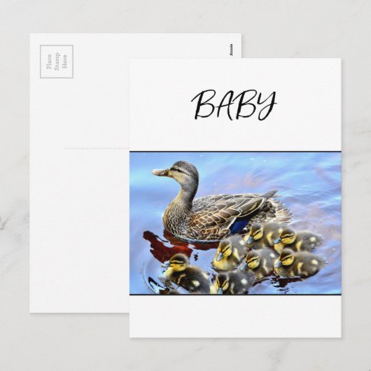 Baby vakantie briefkaart (Voorkant / Achterkant)