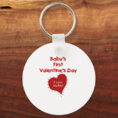 Baby Valentijn Ik hou van papa Sleutelhanger (Voorkant)