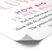 baby Valentijnsdag Baby shower Game Poster (Hoek)