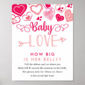 baby Valentijnsdag Baby shower Game Poster (Voorkant)