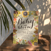 Baby van baby shower in Bloom Maple Pumpkin-zonneb Kaart