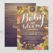 Baby van baby shower in Bloom Maple Pumpkin-zonneb Kaart (Voorkant / Achterkant)