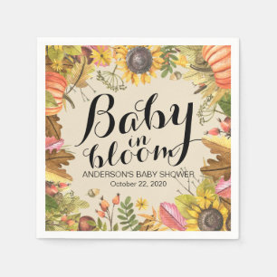 Baby van baby shower in Bloom Maple Pumpkins Sunfl Servet