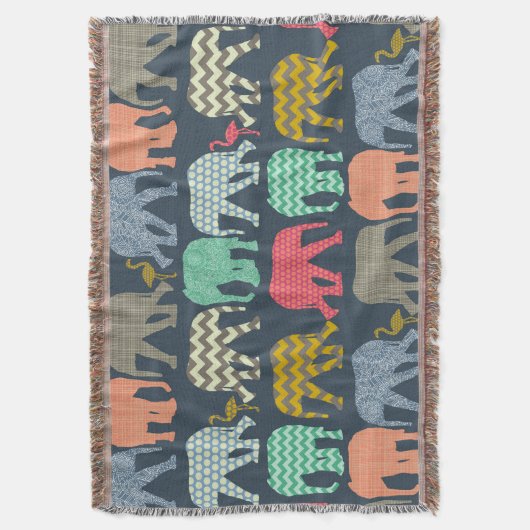 baby van baby shower olifanten en vlammen deken (Voorkant Verticaal)