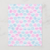 Baby van bijen onthullen uitnodiging (Achterkant)