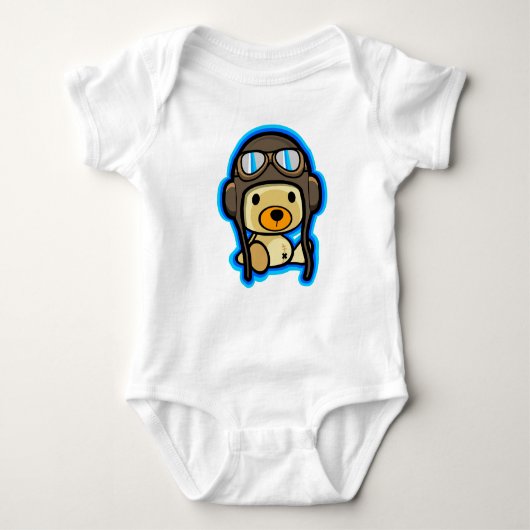 Baby van dappere teddybeer romper (Voorkant)
