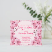 Baby van de begroting in Bloom Blush Pink Floral B (Staand voorkant)