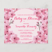 Baby van de begroting in Bloom Blush Pink Floral B (Voorkant)