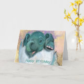 Baby van de Birthday Kaart Elephant Hatching from  (Gele Bloem)