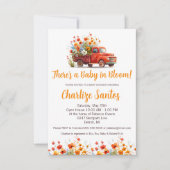 Baby van de lente-Floral in het Baby shower Bloom Kaart (Voorkant)