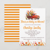 Baby van de lente-Floral in het Baby shower Bloom Kaart (Voorkant / Achterkant)