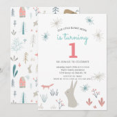 baby van de moderne bosbouw - eerste verjaardag Ui (Voorkant / Achterkant)