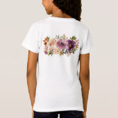 Baby van de vogelgriffie van Bumblebee Mauve Rozen T-shirt (Achterkant)