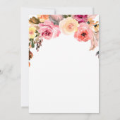 Baby van de Waterverf van Floral in het Baby showe Kaart (Achterkant)